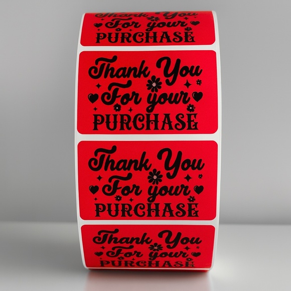 Thank You For Your Purchase Stickers – Labels for Packaging, Boutique - Picture 8 of 11